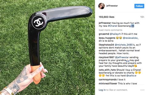 chanel boomerang jeffree star|Chanel says it ‘deeply regrets’ boomerang controversy.